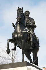 Russia. Saint-Petersburg. Monument to Emperor Peter the Great near the Engineering Castle.