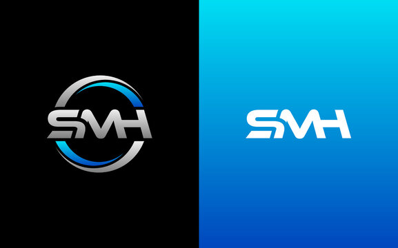 SMH Letter Initial Logo Design Template Vector Illustration
