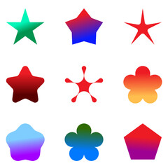 colourful and beautiful set of icons