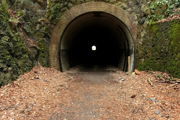 Fototapeta na wymiar An Old Tunnel of The Abandoned Railway