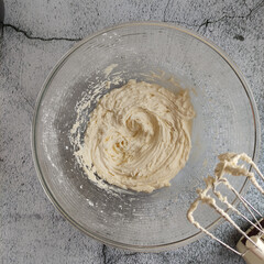 chocolate chip cookies in process