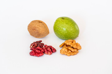 Red walnut, healthy food, energy