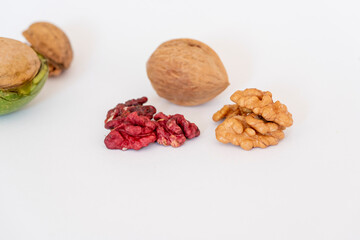Red walnut, healthy food, energy