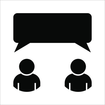 Chat, speak sign, talk icon Communication concept on white background