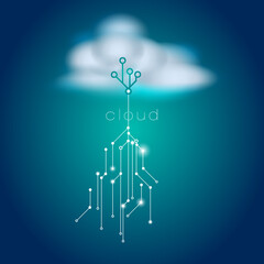 Cloud computing - internet service connected 