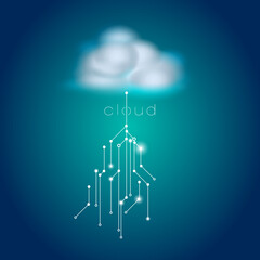 Cloud computing - internet service connected 