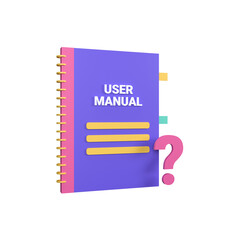 3D Rendering User Manual Concept to Find Information Easily.