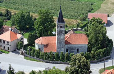 Church of the Our Lady of Snows of the Snows in Volavje, Croatia