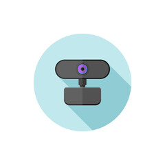 Vector flat design icon Webcam