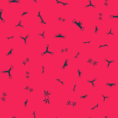 Set Tool allen keys, Skateboard, Y-tool and wheel on seamless pattern. Vector