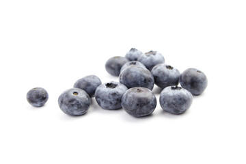 Blueberry sweet blue berries isolated on white