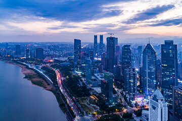 Fototapeta na wymiar Chinese cities, Shanghai Night