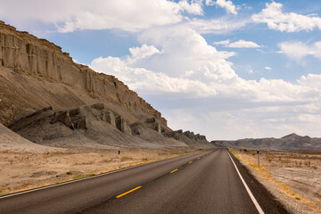 on the road Scenic Byway in Capitol Reef National Park in United States of America