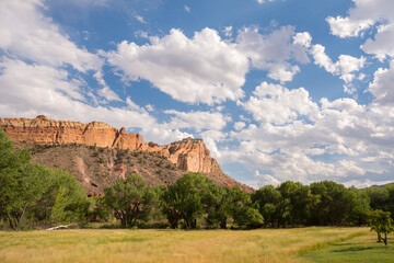 Naklejka na ściany i meble on the road Scenic Byway in Capitol Reef National Park in United States of America