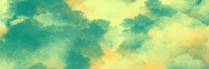 Abstract painting art with green and yellow paint brush for presentation, website background, halloween poster, wall decoration, or t-shirt design.