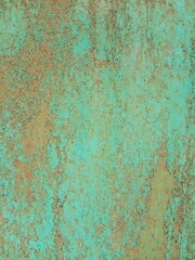  turquoise, green paint old cracked background, wall background

