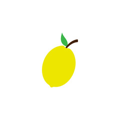 Lemon fruit icon design illustration template vector