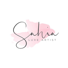Saloon beauty logo template