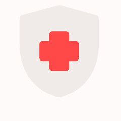 Protect icon vector illustration in flat style about medical, use for website mobile app presentation
