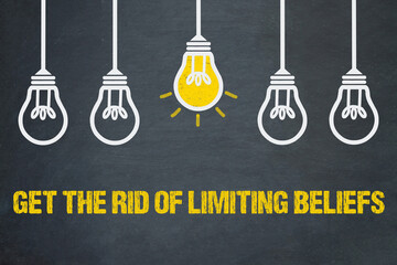 get the rid of limiting beliefs - obrazy, fototapety, plakaty