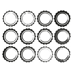 Hand drawn illustration with brush stamps set. Hand drawn doodle. Grunge design elements.Watercolor stroke circles. 