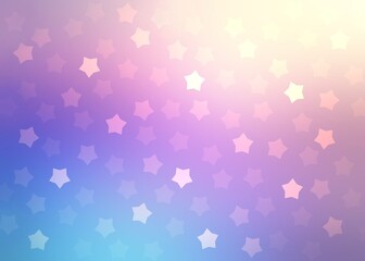Fantasy stars shining on lilac pink blue ombre backdrop. Holidays decor. © MaxArtMix
