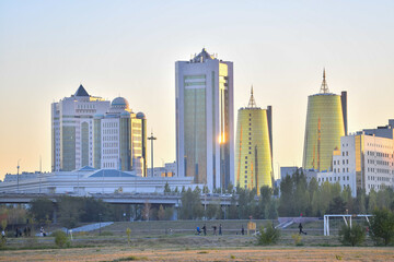 astana city, nur sultan city, building, skyline, architecture, skyscraper, river, bridge, urban, water, business, sky, cityscape, tower, buildings, office, kazakhstan, downtown, travel, park, florida,