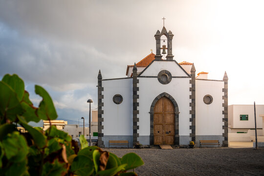The church of "Nuestra Se&ntilde;ora de Las Mercedes", in "Por&iacute;s de Arico" neighborhood. In Tenerife island (Canary Islands, Spain)