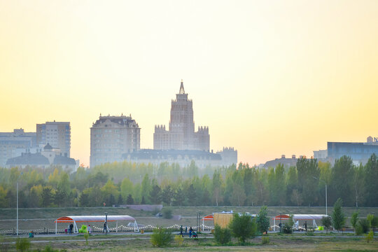 Astana City, Nur Sultan City, Building, Skyline, Architecture, Skyscraper, River, Bridge, Urban, Water, Business, Sky, Cityscape, Tower, Buildings, Office, Kazakhstan, Downtown, Travel, Park, Florida,