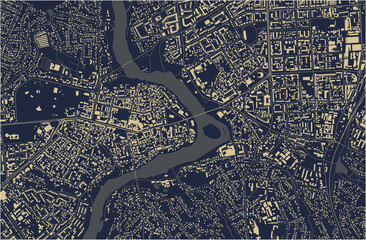 map of the city of Vinnytsia, Ukraine
