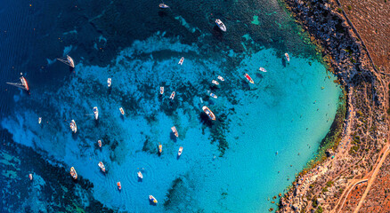 boats anchoring in a sicily bay