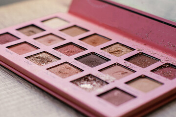 Various make up or cosmetics powder 