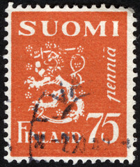 Postage stamps of the Suomi Finland. Stamp printed in the Suomi Finland. Stamp printed by Suomi Finland.