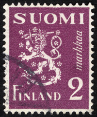 Postage stamps of the Suomi Finland. Stamp printed in the Suomi Finland. Stamp printed by Suomi Finland.