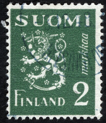 Postage stamps of the Suomi Finland. Stamp printed in the Suomi Finland. Stamp printed by Suomi Finland.