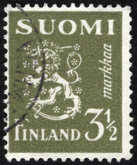 Postage stamps of the Suomi Finland. Stamp printed in the Suomi Finland. Stamp printed by Suomi Finland.