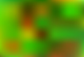 Light Green, Yellow vector blurred and colored background.