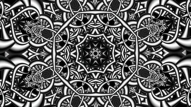 Futuristic mandala loop background