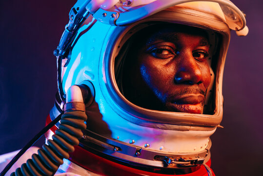 Cinematic image of an astronaut.