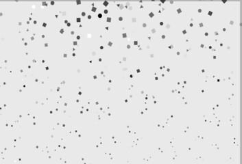 Light Silver, Gray vector cover in polygonal style with circles.