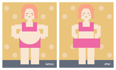 before and after diet 