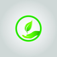 leaf logo design. Landscape, garden, plant, nature and ecology logo vector design. Ecology Happy life Logotype concept icon. Vector illustration, Graphic Design editable