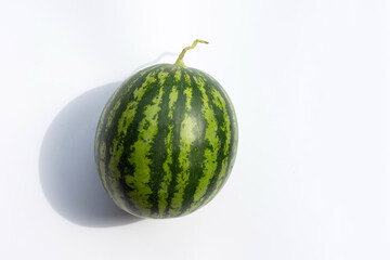 Watermelon on white background. Copy space