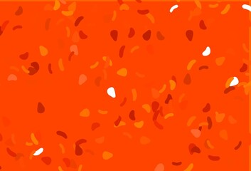 Light Orange vector pattern with chaotic shapes.