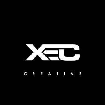 XEC Letter Initial Logo Design Template Vector Illustration