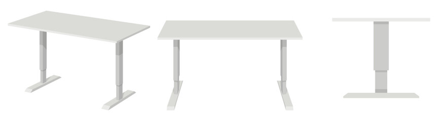 Beautiful cute modern table with different poses and position