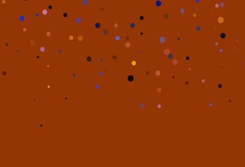 Obraz na płótnie Canvas Light Orange vector template with circles.