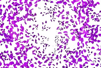 Fototapeta na wymiar Light Purple vector pattern with chaotic shapes.