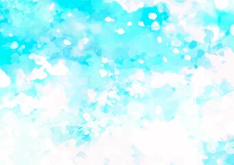 幻想的な水彩の水色テクスチャ背景
