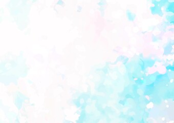 幻想的な水彩の水色テクスチャ背景
